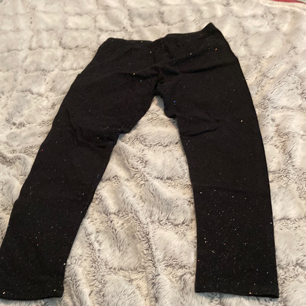 Sparkly black leggings